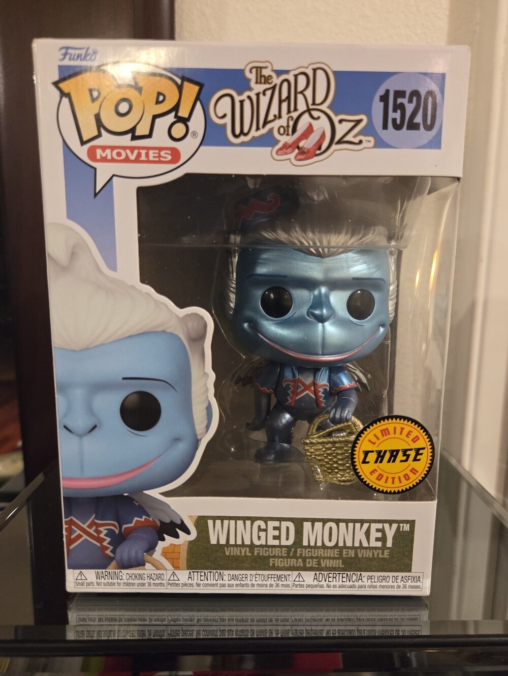 Funko Pop The Wizard Of Oz Winged Monkey in Blue Metallic, Limited Edition